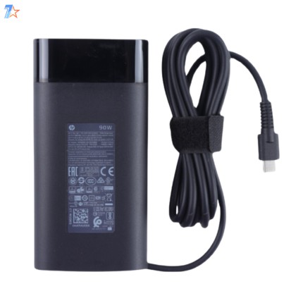 HP 90W USB-C Laptop Charger with Power Cable